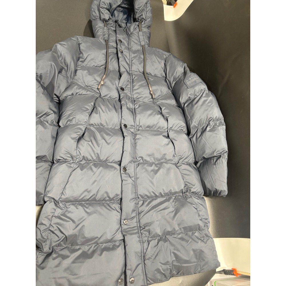 G Star Raw‎ NEW Whistler Parka Puffer Coat Womens Size S Navy Blue Hooded Long